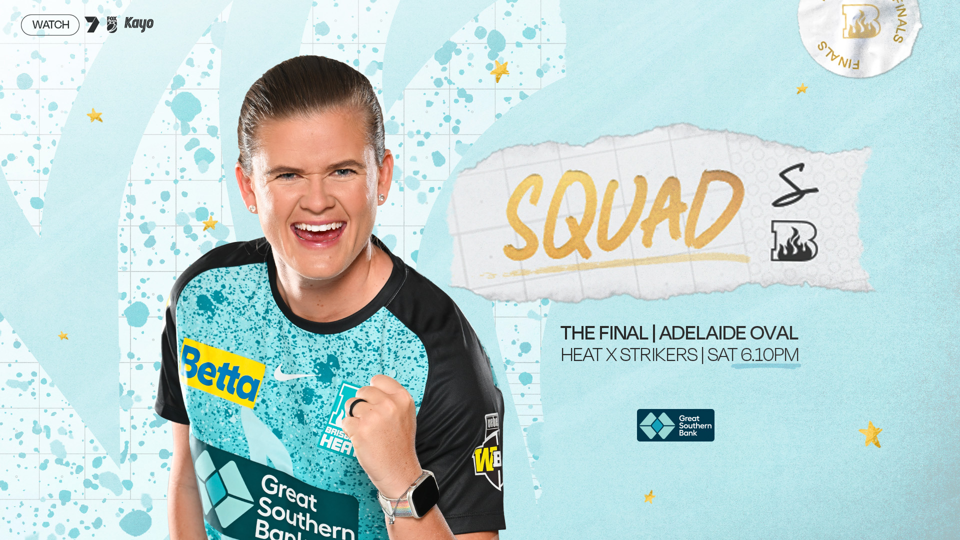 HEAT LOCK IN FINAL SQUAD Brisbane Heat HEAT LOCK IN FINAL SQUAD Brisbane Heat