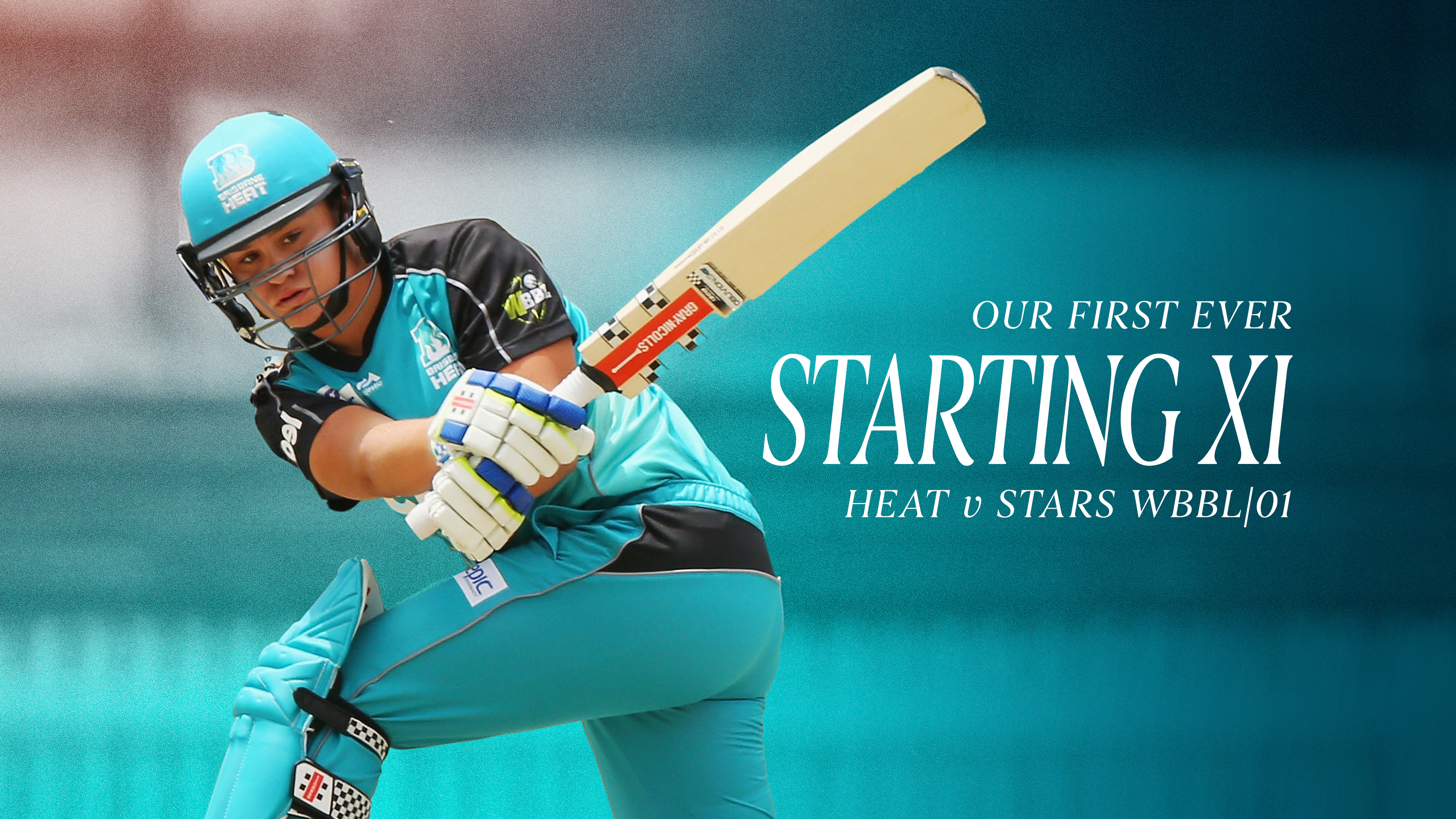 Ash Barty in Teal Our First WBBL Side Brisbane Heat